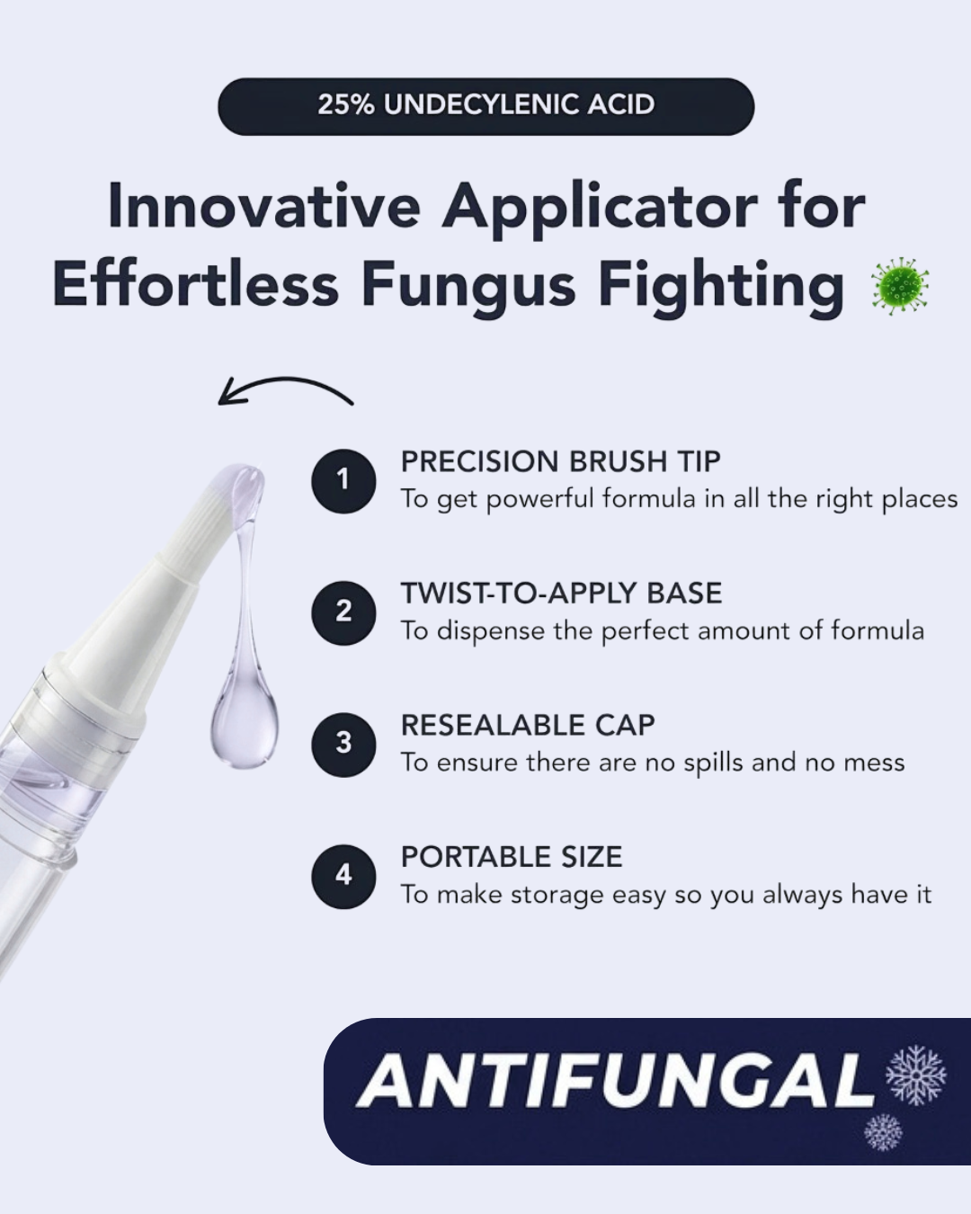 Antifungal Pen - 25% Undecylenic Acid